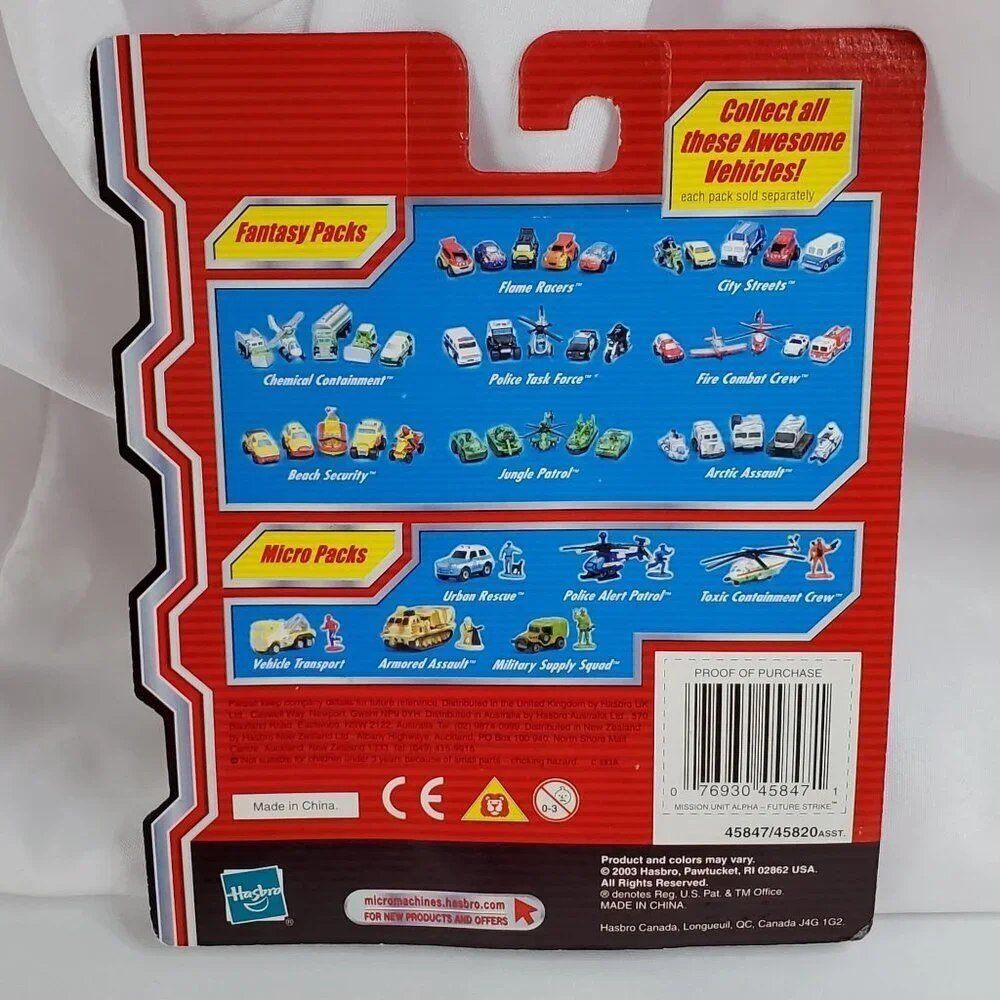Vintage Hasbro Micro Machines Fantasy Packs Mission Unit Alpha Future Strike 200